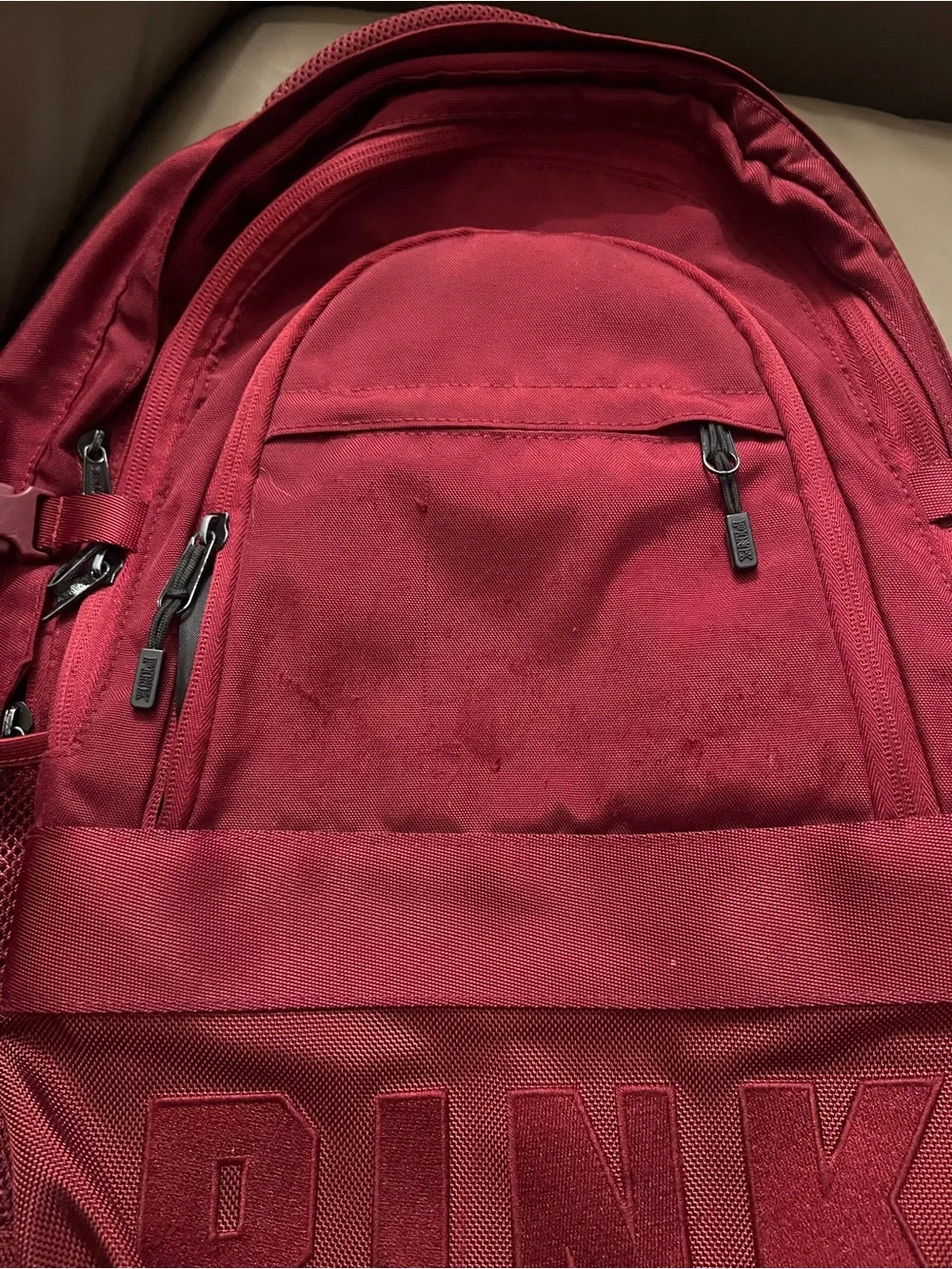 Victoria's Secret PINK Collegiate Backpack Travel Laptop Book Bag Rare - Picture 5 of 17